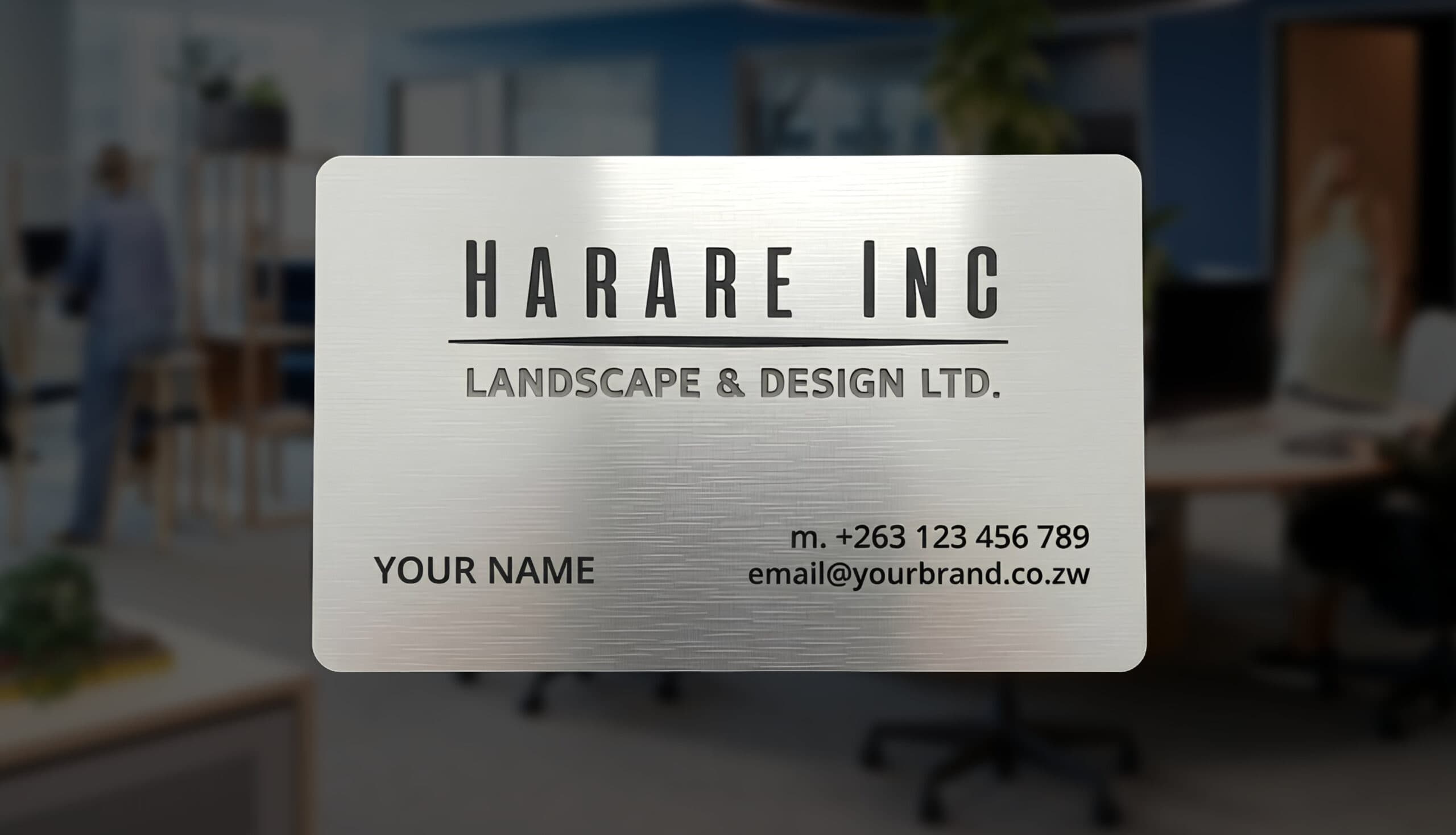 Metal card example